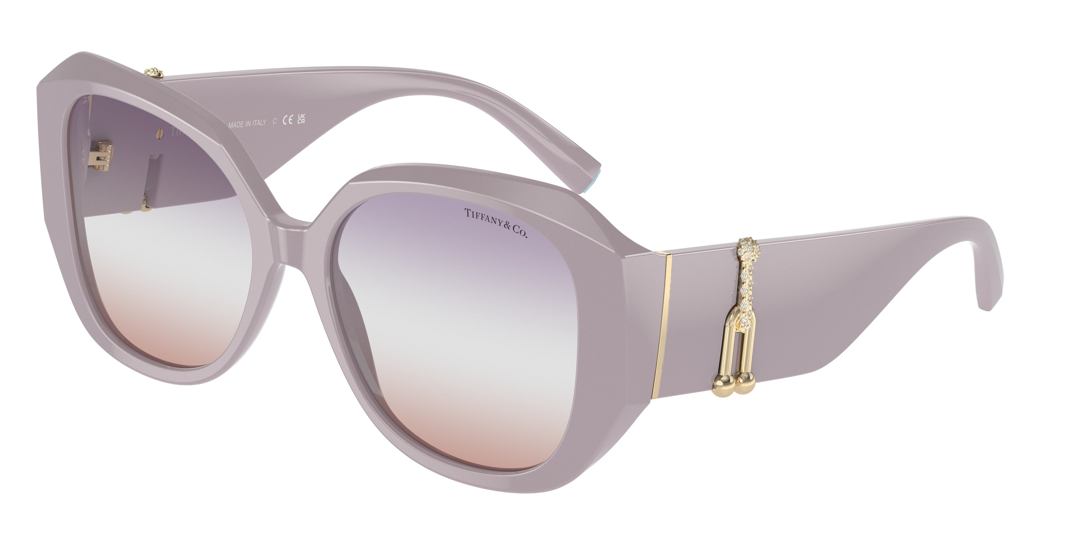 Tiffany TF4207BF Square Sunglasses  8381EL-Orchid Ice 55-140-17 - Color Map Violet
