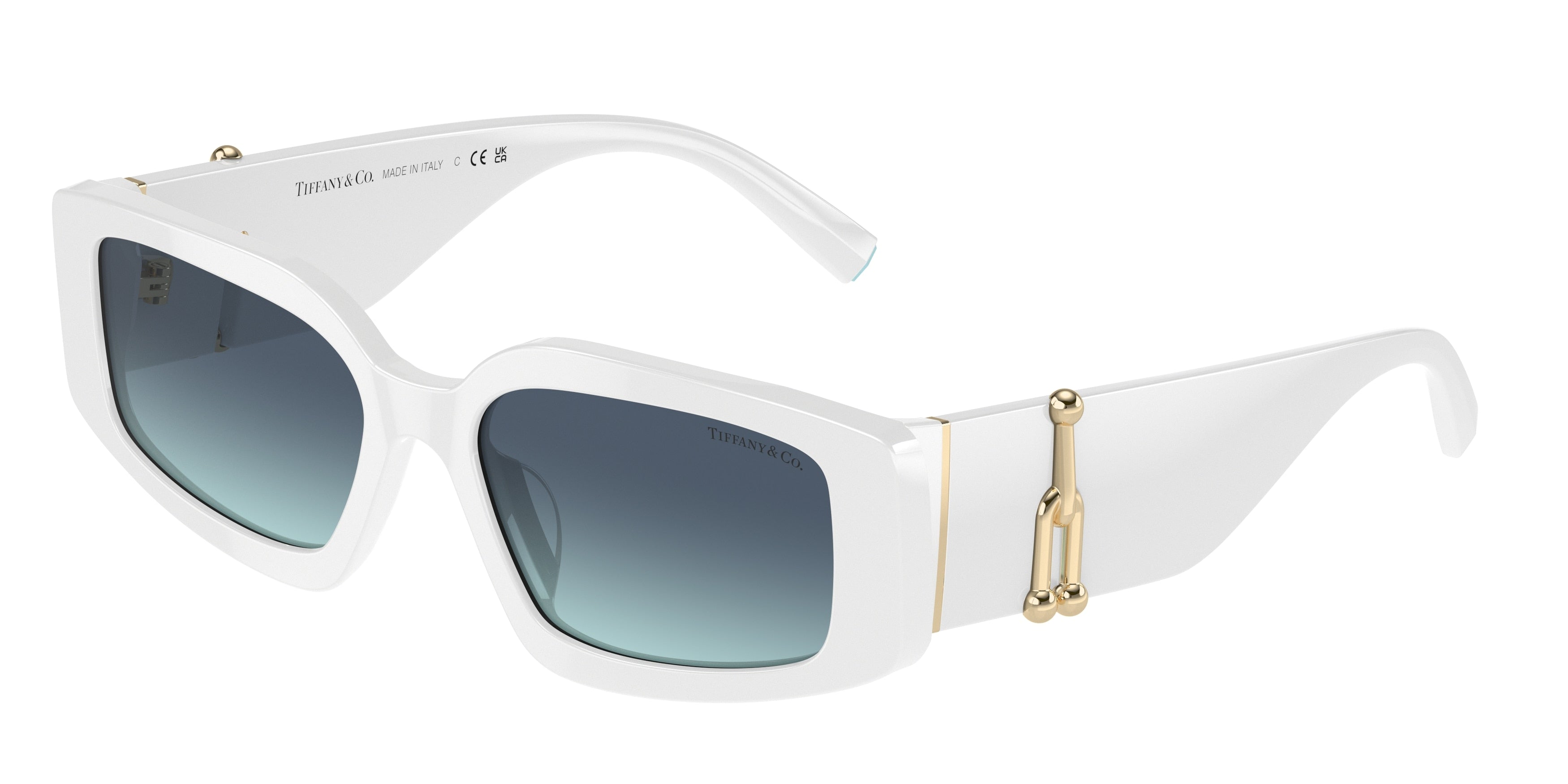 Tiffany TF4208U Rectangle Sunglasses  83579S-Solid White 54-140-17 - Color Map White
