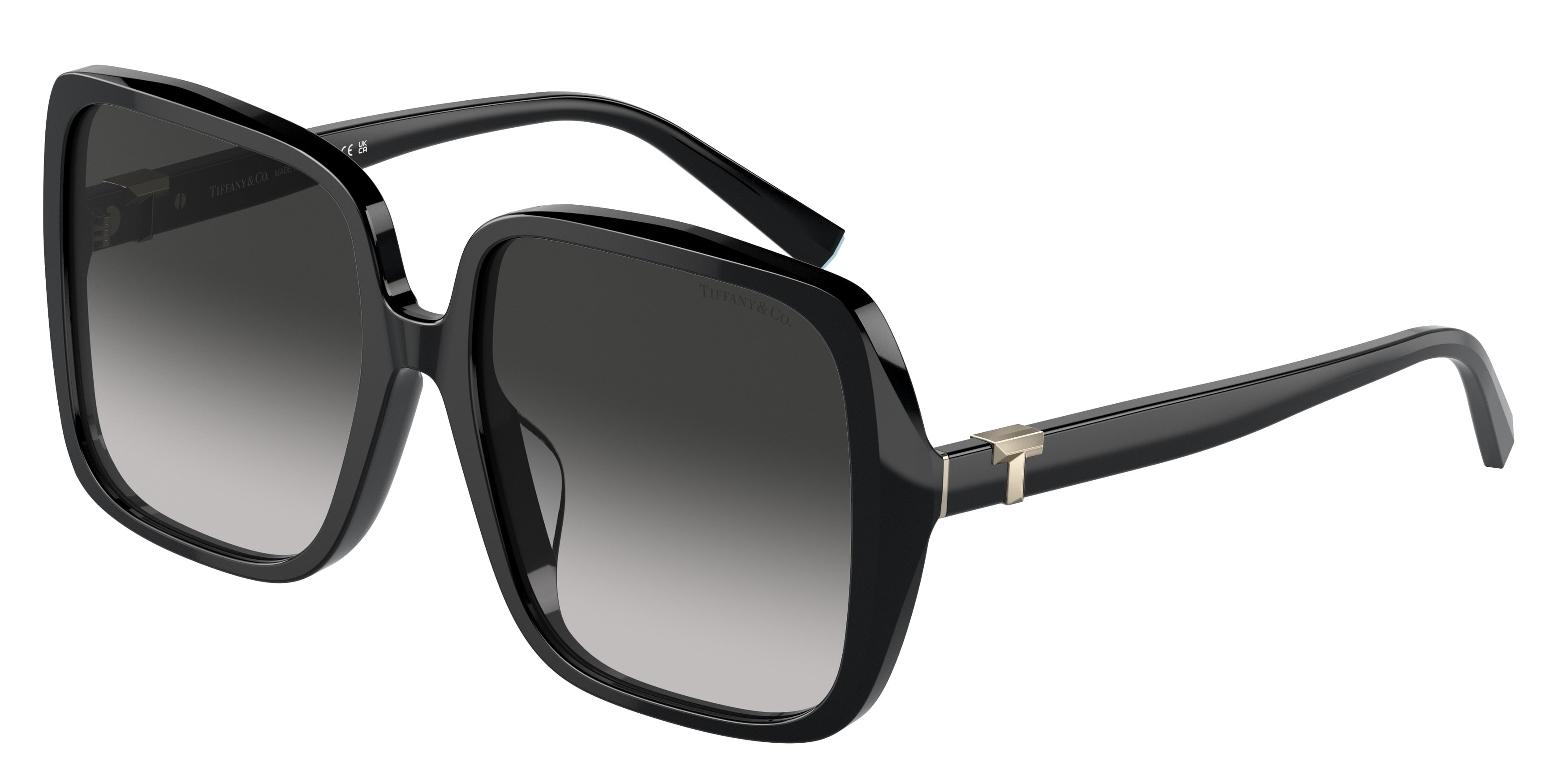 Tiffany TF4211D Square Sunglasses  80013C-Black 58-145-17 - Color Map Black