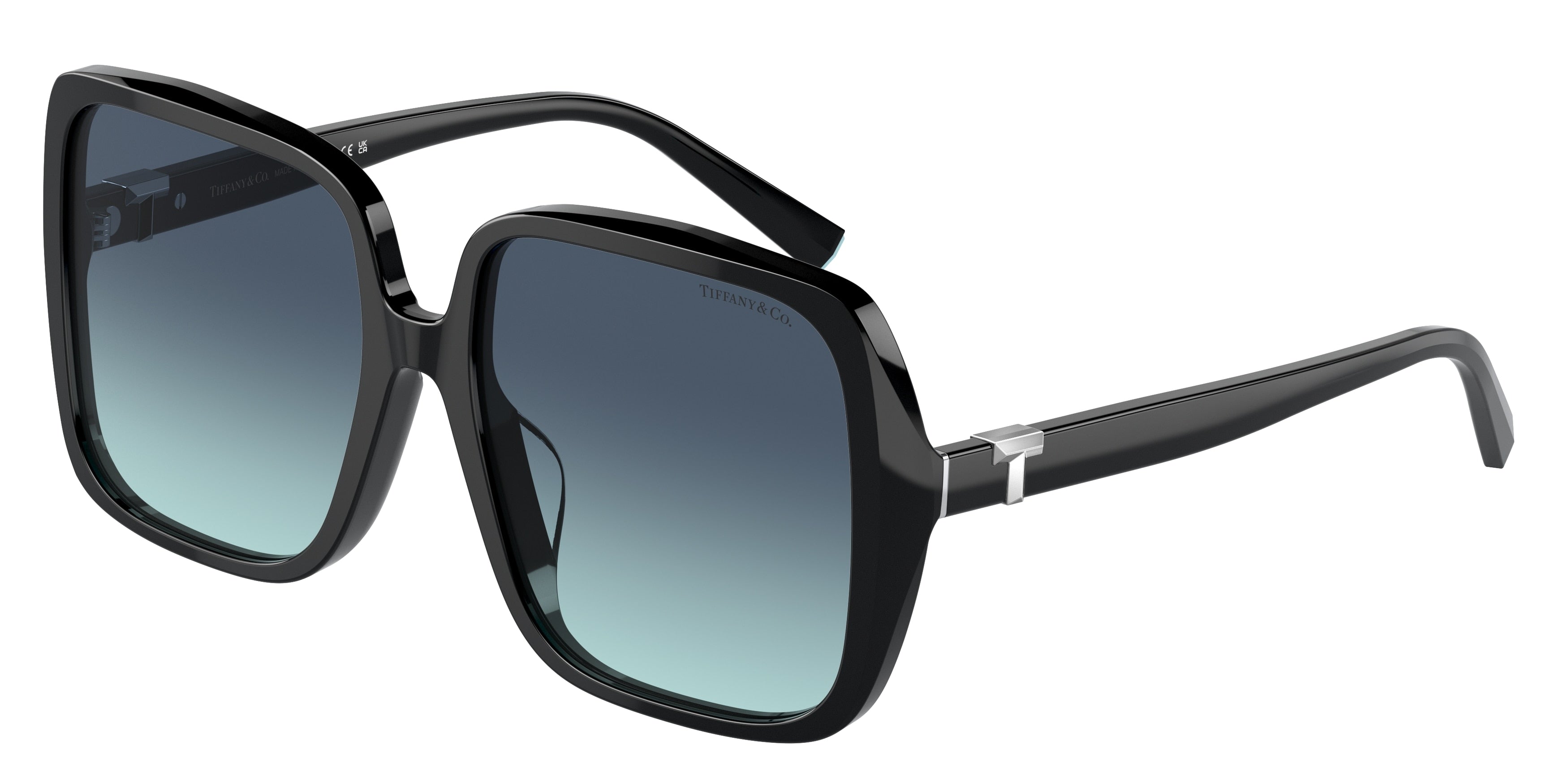 Tiffany TF4211D Square Sunglasses  83429S-Black 58-145-17 - Color Map Black