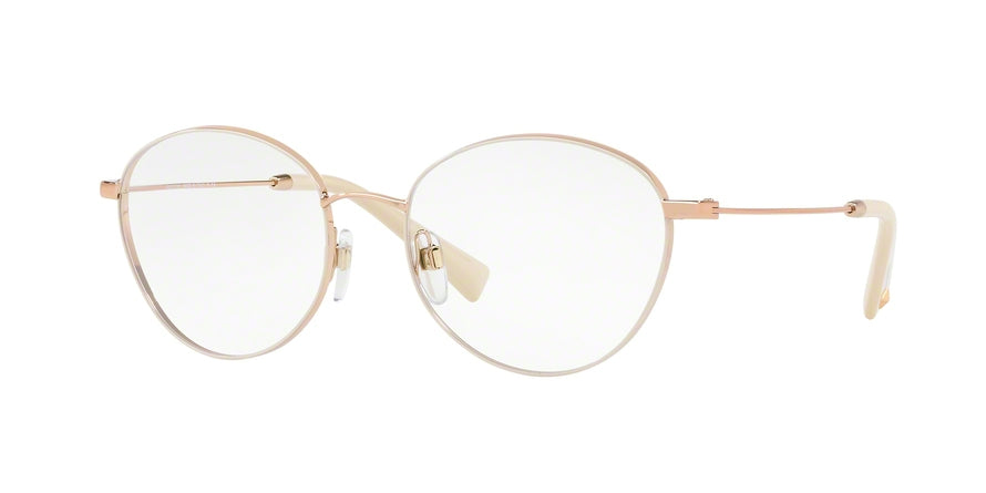 Valentino VA1003 Oval Eyeglasses  3013-ROSE GOLD POUDRE 53-17-135 - Color Map white