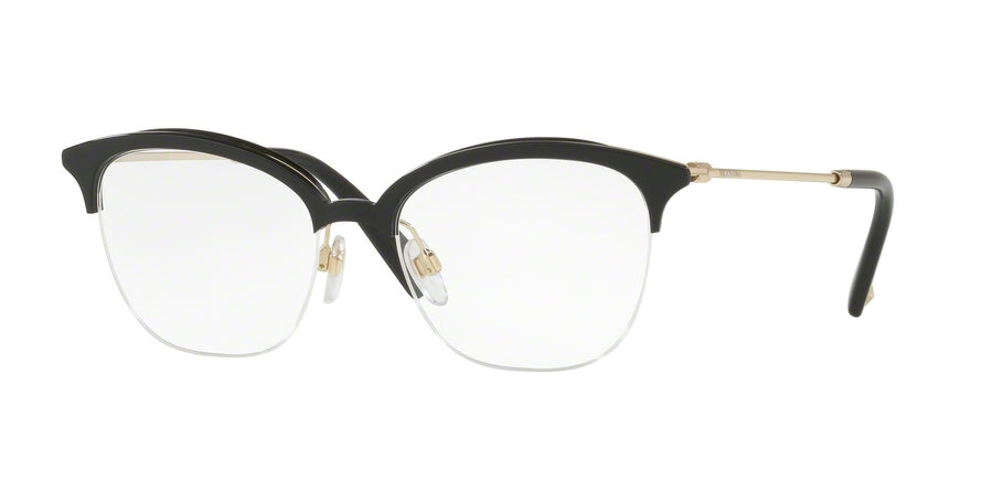 Valentino VA1005 Square Eyeglasses  3003-LIGHT GOLD/BLACK 52-17-140 - Color Map black