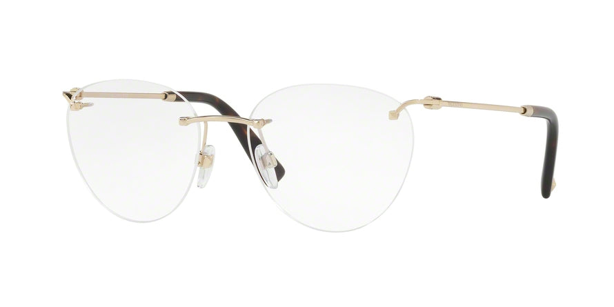Valentino VA1008 Cat Eye Eyeglasses  3003-LIGHT GOLD 54-17-140 - Color Map gold