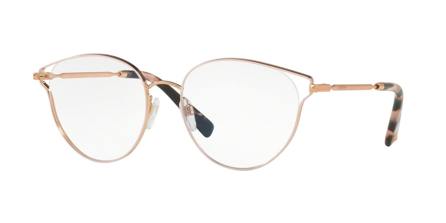 Valentino VA1009 Phantos Eyeglasses  3030-ROSE GOLD PINK 53-17-140 - Color Map pink