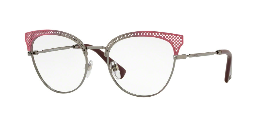 Valentino VA1011 Round Eyeglasses  3042-GUNMETAL GRADIENT MATT PINK 53-18-135 - Color Map pink