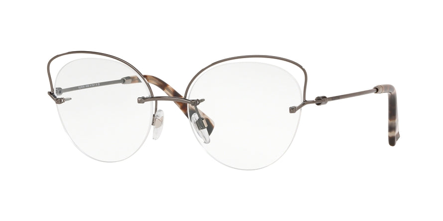 Valentino VA1015 Round Eyeglasses  3039-RUTHENIUM 53-17-140 - Color Map gunmetal