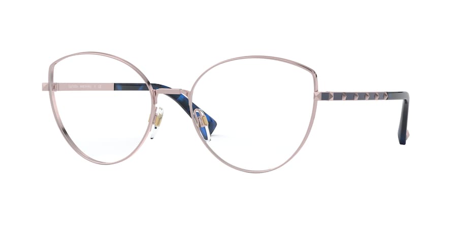 Valentino VA1018 Cat Eye Eyeglasses  3004-ROSE GOLD 55-18-140 - Color Map bronze/copper
