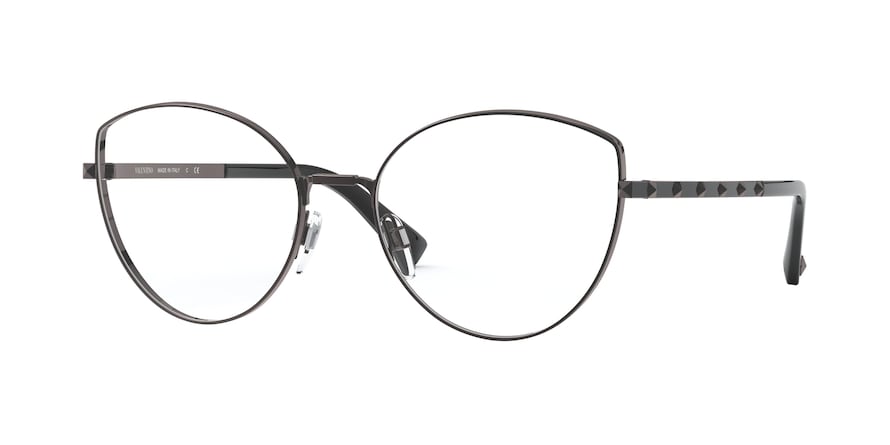 Valentino VA1018 Cat Eye Eyeglasses  3039-RUTENIUM 55-18-140 - Color Map gunmetal