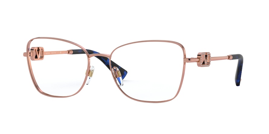 Valentino VA1019 Butterfly Eyeglasses  3004-ROSE GOLD 55-17-140 - Color Map bronze/copper
