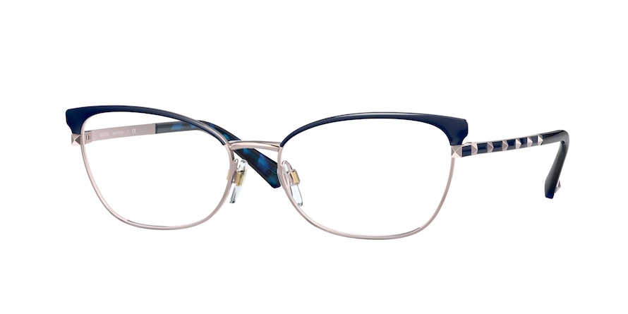 Valentino VA1022 Pillow Eyeglasses  3004-COPPER/BLUE 54-16-140 - Color Map blue