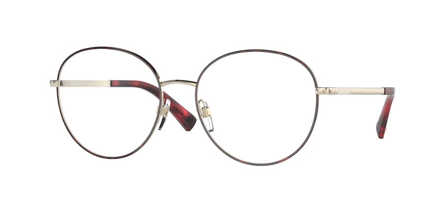 Valentino VA1025 Phantos Eyeglasses  3068-RED HAVANA/LIGHT GOLD 54-17-140 - Color Map havana