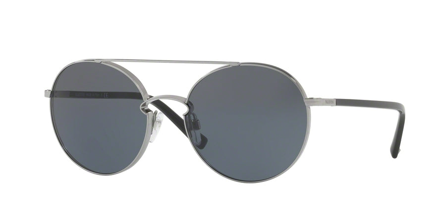 Valentino VA2002 Round Sunglasses  300587-GUNMETAL 55-18-140 - Color Map gunmetal