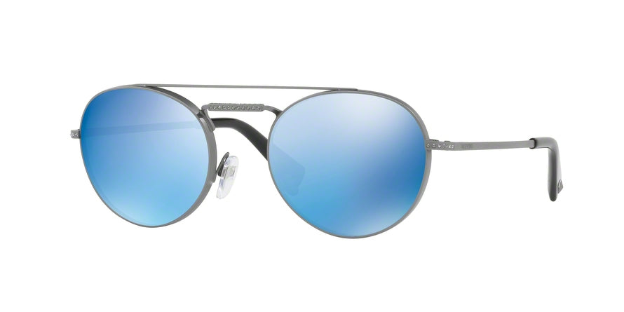 Valentino VA2004B Oval Sunglasses  301755-MATTE SANDBLAST GUNMETAL 51-20-135 - Color Map gunmetal