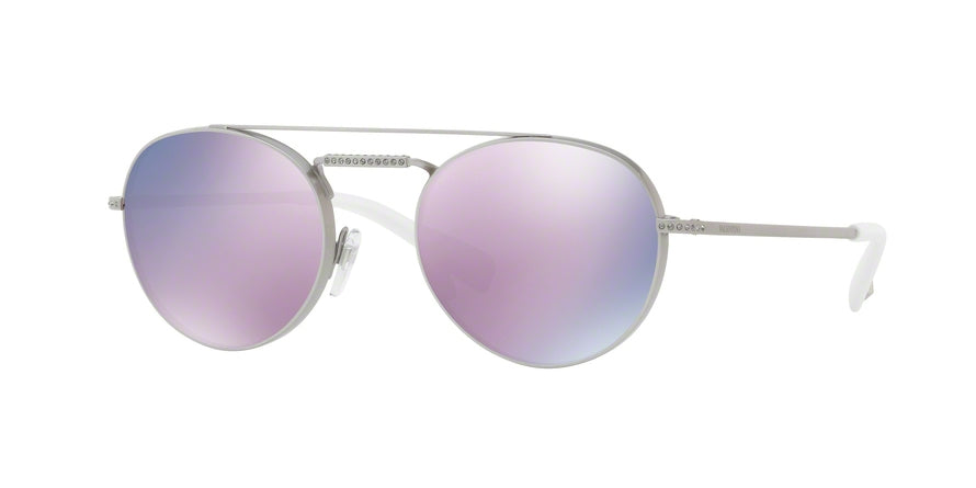 Valentino VA2004B Oval Sunglasses  30195R-SHINY SANDBLAST SILVER 51-20-135 - Color Map silver