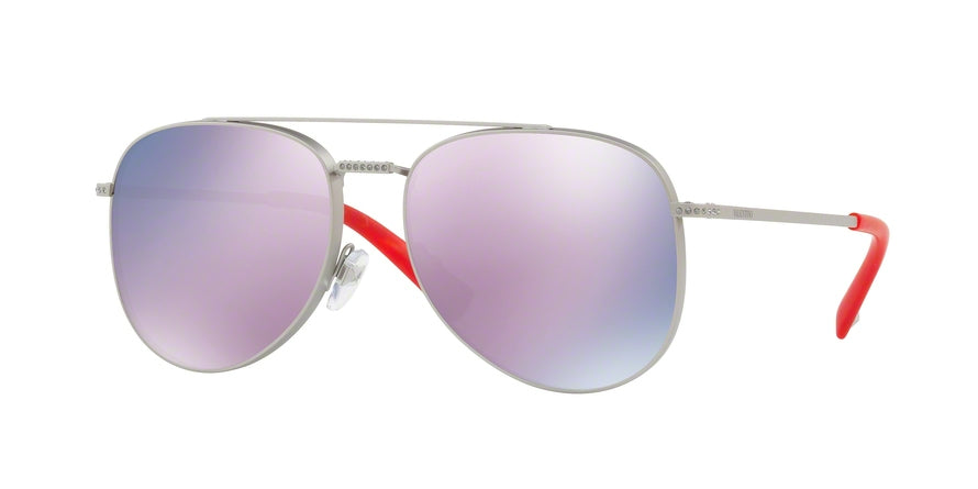 Valentino VA2007B Pilot Sunglasses  30155R-MATTE SANDBLAST SILVER 56-16-135 - Color Map silver