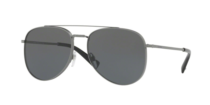 Valentino VA2007B Pilot Sunglasses  301787-MATTE GUNMETAL SANDBLAST 56-16-135 - Color Map gunmetal