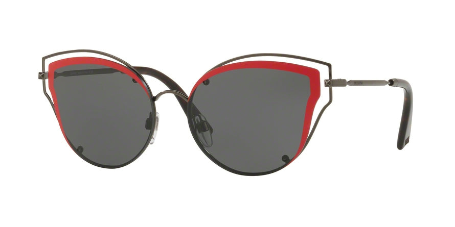 Valentino VA2015 Irregular Sunglasses  300587-RUTHENIUM 58-17-140 - Color Map gunmetal
