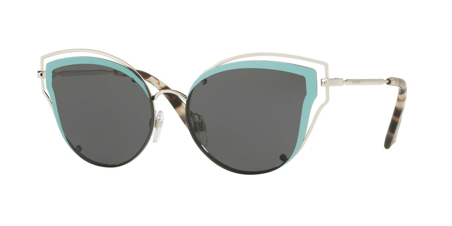 Valentino VA2015 Irregular Sunglasses  300687-SILVER 58-17-140 - Color Map silver