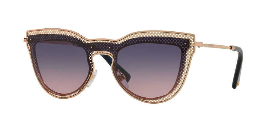 Valentino VA2018 Cat Eye Sunglasses  3004I6-ROSE GOLD 33-133-140 - Color Map pink