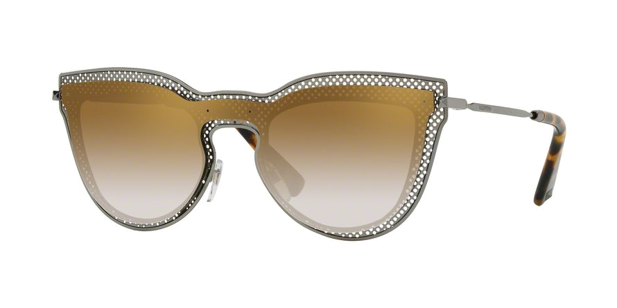 Valentino VA2018 Cat Eye Sunglasses  30056E-GUNMETAL 33-133-140 - Color Map gunmetal