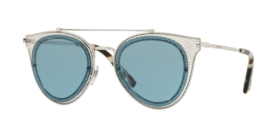 Valentino VA2019 Pilot Sunglasses  300680-SILVER 53-19-140 - Color Map silver