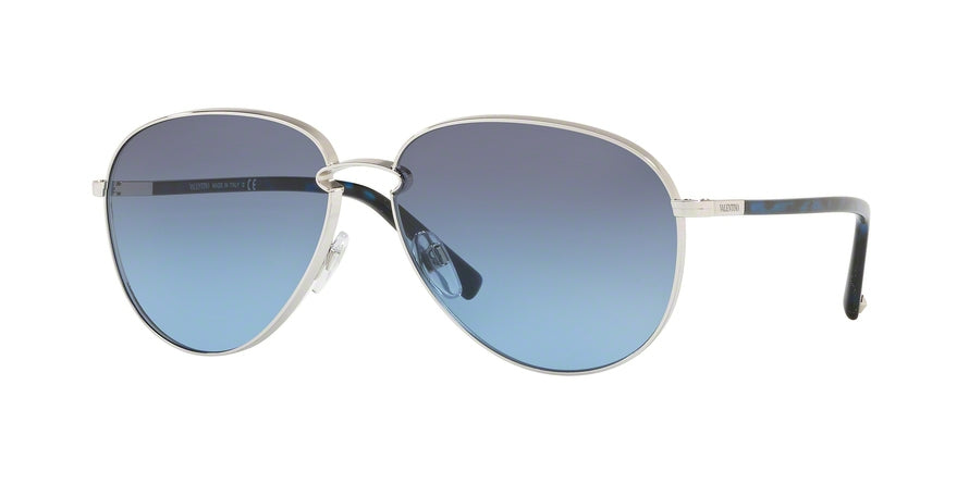 Valentino VA2021 Pilot Sunglasses  30068F-SILVER 59-14-140 - Color Map silver