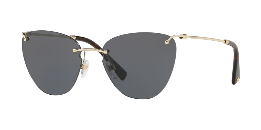 Valentino VA2022 Cat Eye Sunglasses  300387-LIGHT GOLD 58-17-140 - Color Map gold