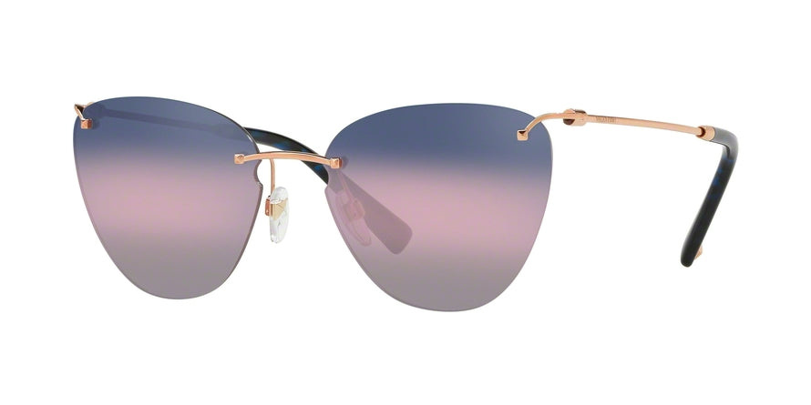Valentino VA2022 Cat Eye Sunglasses  3004E6-ROSE GOLD 58-17-140 - Color Map pink