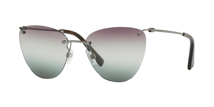 Valentino VA2022 Cat Eye Sunglasses  3005E5-GUNMETAL 58-17-140 - Color Map gunmetal