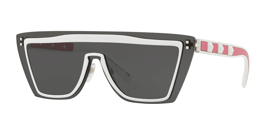 Valentino VA2026 Rectangle Sunglasses  304087-MATTE WHITE 46-146-140 - Color Map white