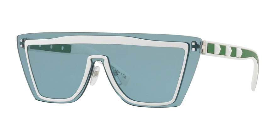 Valentino VA2026 Rectangle Sunglasses  3040/2-MATTE WHITE 46-146-140 - Color Map white