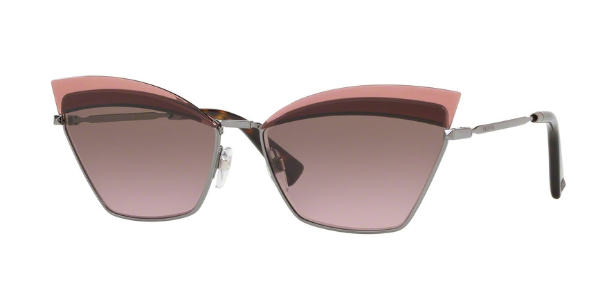 Valentino VA2029 Cat Eye Sunglasses  300514-GUNMETAL 60-16-140 - Color Map pink
