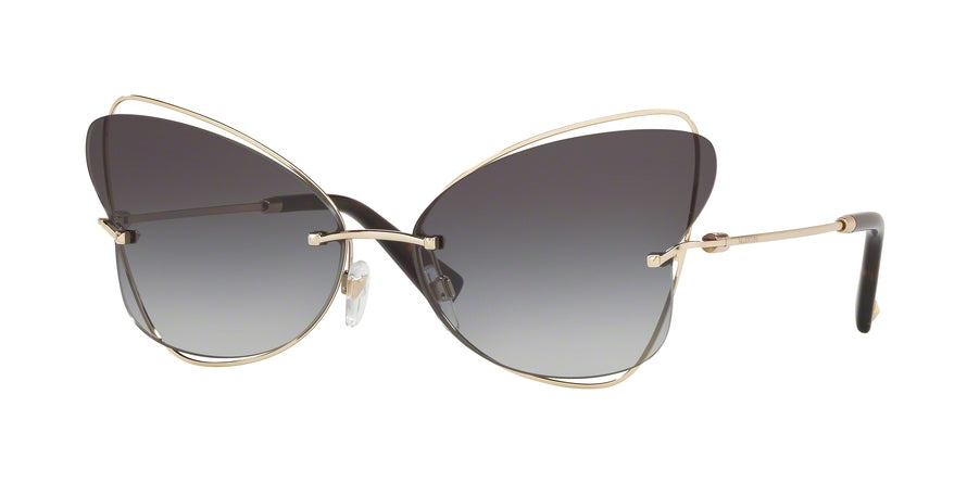 Valentino VA2031 Butterfly Sunglasses  30038G-PALE GOLD 64-15-140 - Color Map grey