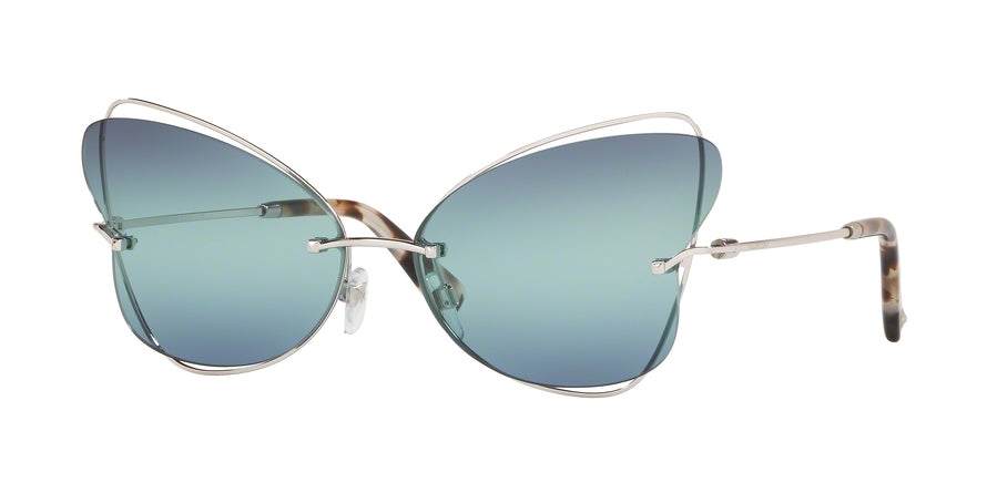 Valentino VA2031 Butterfly Sunglasses  3006Y0-SILVER 64-15-140 - Color Map blue