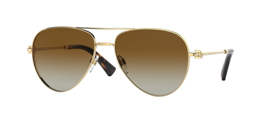 Valentino VA2034 Pilot Sunglasses  3002T5-GOLD 57-16-140 - Color Map gold