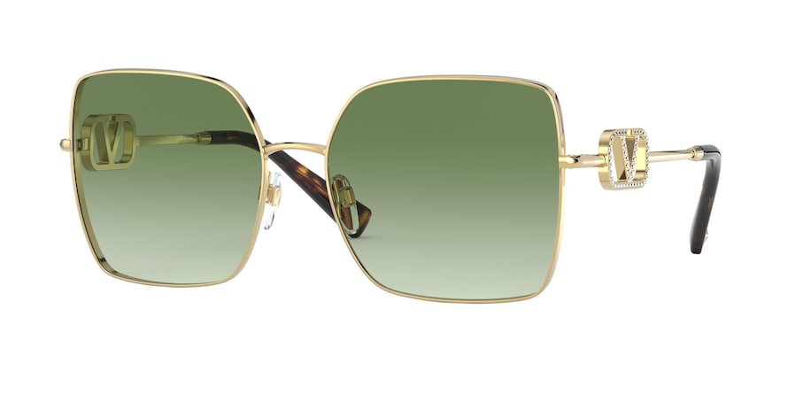 Valentino VA2041 Square Sunglasses  30028E-GOLD 59-17-140 - Color Map gold