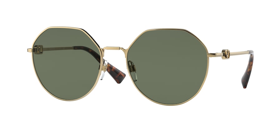 Valentino VA2043 Irregular Sunglasses  300271-GOLD 57-19-140 - Color Map gold