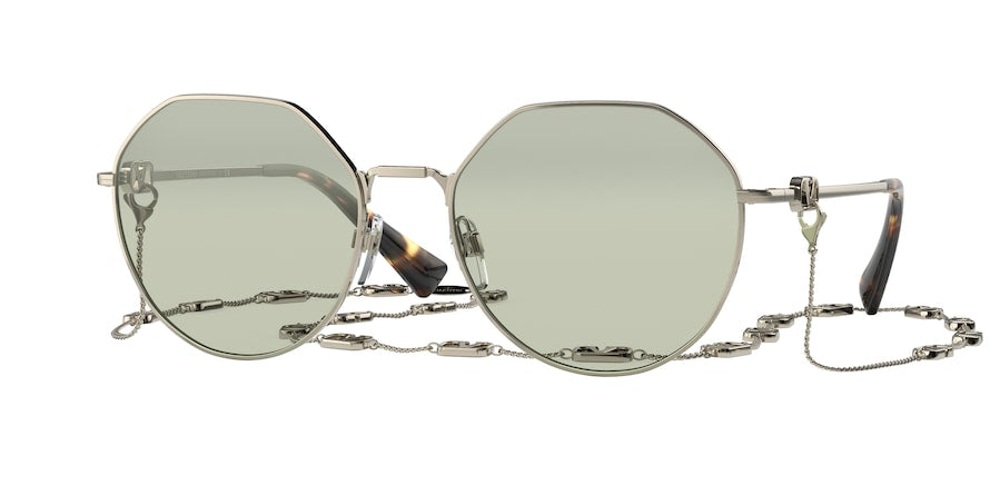 Valentino VA2043 Irregular Sunglasses  3003/2-PALE GOLD 57-19-140 - Color Map gold
