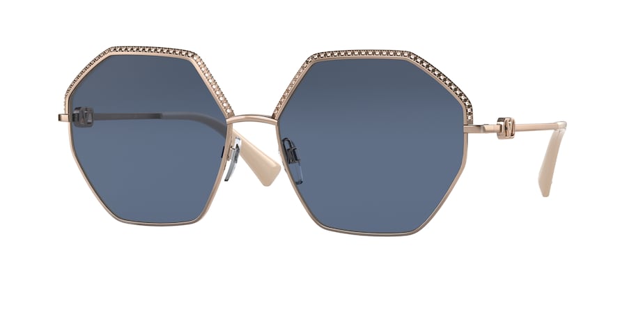 Valentino VA2044 Irregular Sunglasses  300480-ROSE GOLD 59-16-140 - Color Map bronze/copper