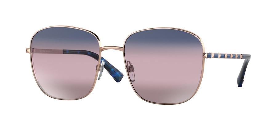 Valentino VA2046 Square Sunglasses  3004E6-ROSE GOLD 57-18-140 - Color Map bronze/copper