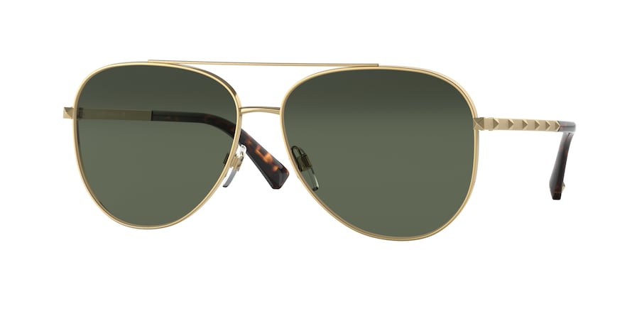 Valentino VA2047 Irregular Sunglasses  300271-GOLD 60-14-140 - Color Map gold