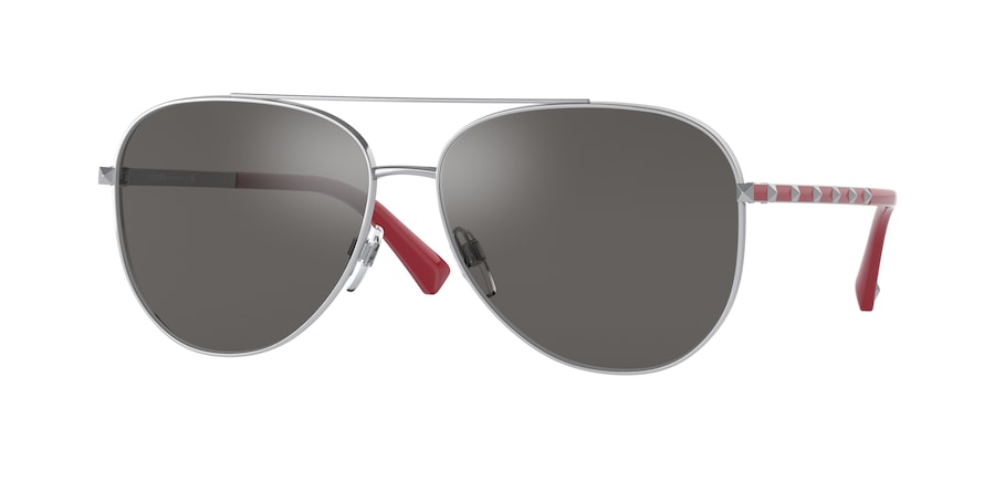 Valentino VA2047 Irregular Sunglasses  30066G-SILVER 60-14-140 - Color Map silver