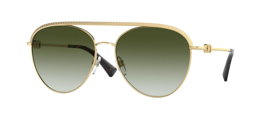 Valentino VA2048 Pilot Sunglasses  30028E-GOLD 57-16-140 - Color Map gold