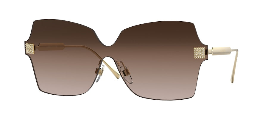 Valentino VA2049 Irregular Sunglasses  300213-GOLD 45-145-140 - Color Map brown