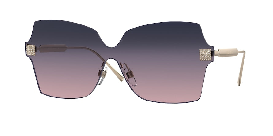 Valentino VA2049 Irregular Sunglasses  3006I6-ROSE GOLD 45-145-140 - Color Map violet