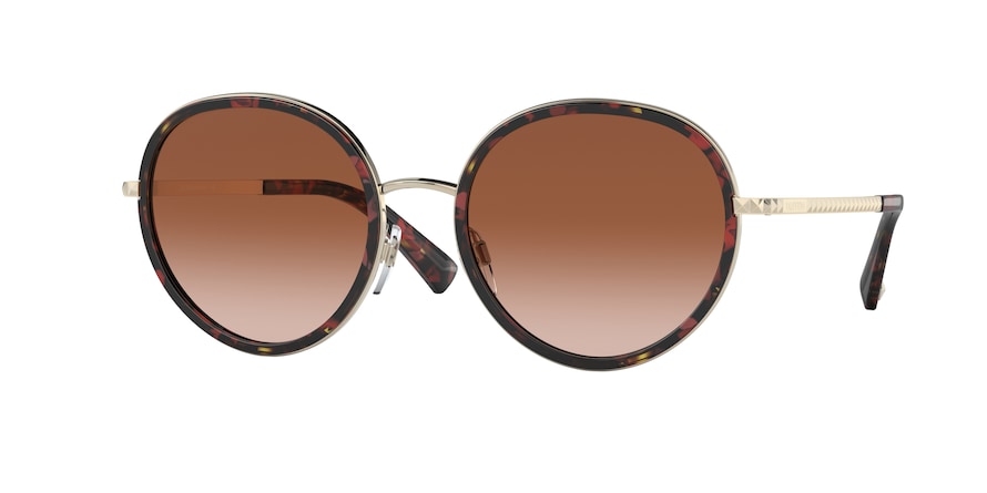 Valentino VA2051 Phantos Sunglasses  300313-RED HAVANA 53-19-140 - Color Map red