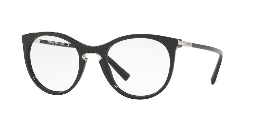 Valentino VA3002 Round Eyeglasses  5001-BLACK 49-20-140 - Color Map black