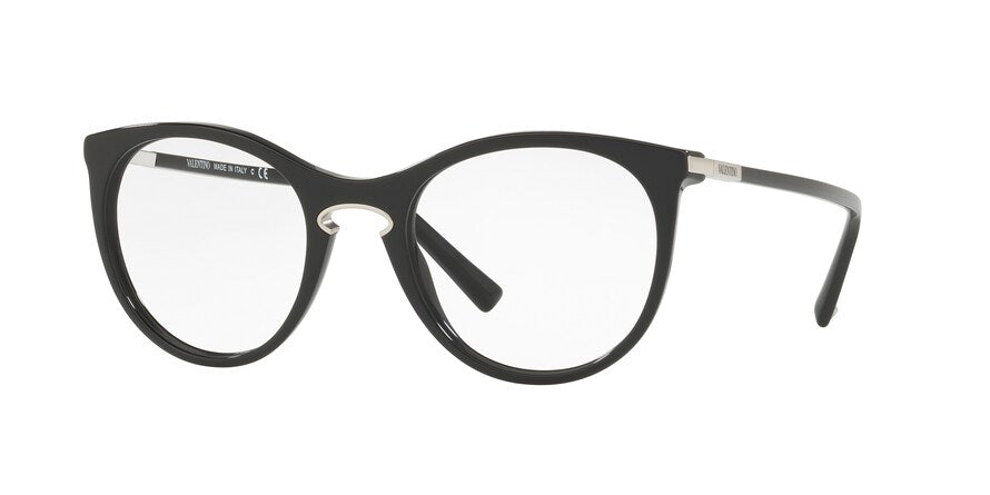 Valentino VA3002 Round Eyeglasses  5001-BLACK 51-20-140 - Color Map black