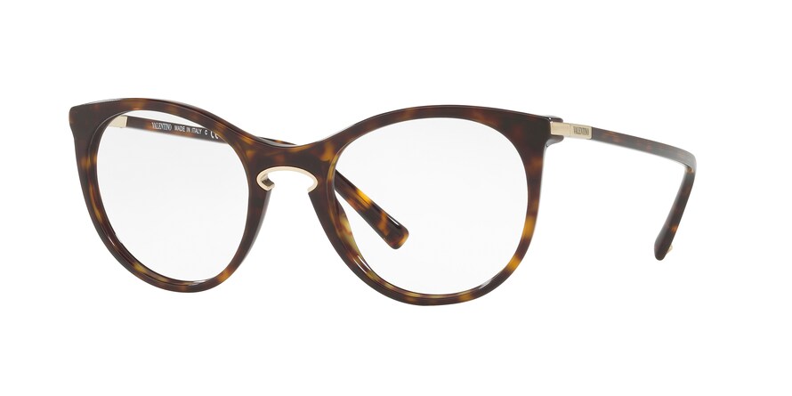 Valentino VA3002 Round Eyeglasses  5002-HAVANA 51-20-140 - Color Map havana