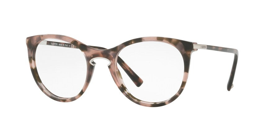 Valentino VA3002 Round Eyeglasses  5035-HAVANA PINK 51-20-140 - Color Map pink